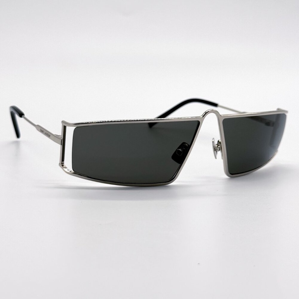 NEW SAINT LAURENT SL 606 002 SILVER SL606 002 WOMEN SUNGLASSES SAINT LAURENT - Picture 5 of 11